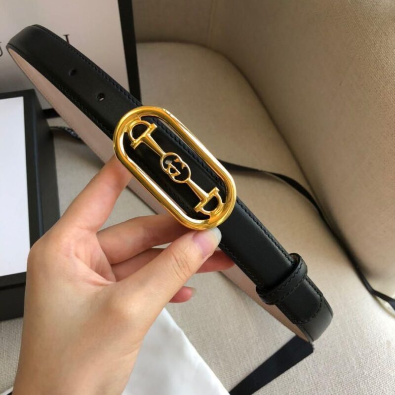 Gucci Women’s Horsebit Leather Belt