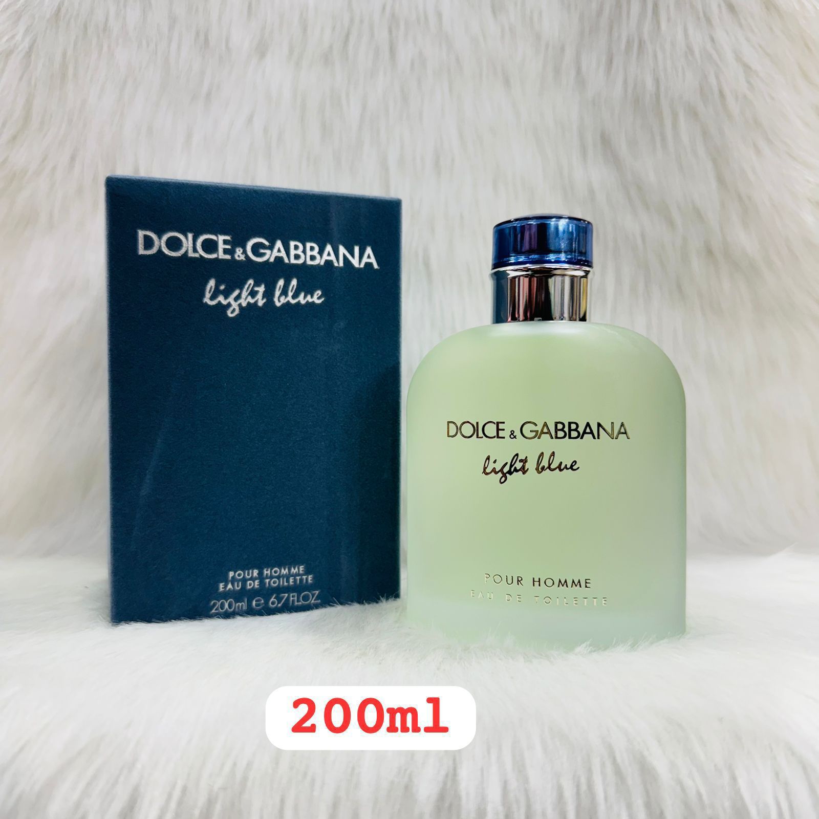 Dolce & Gabbana Light Blue Pour Homme EDT 200ml Extra-Large Men’s Citrus Woody Fragrance - Image 3