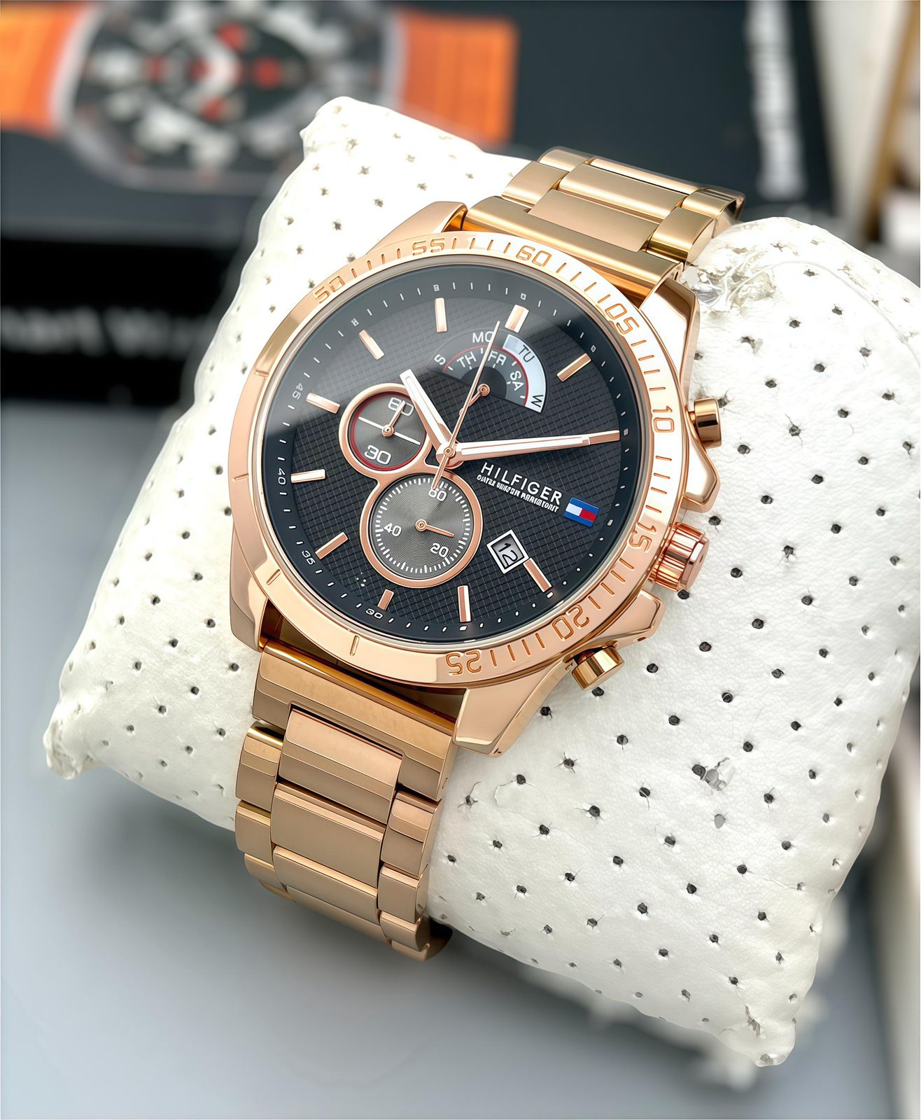 Tommy Hilfiger 42mm Chronograph Stainless Steel Men's Watch - Image 5