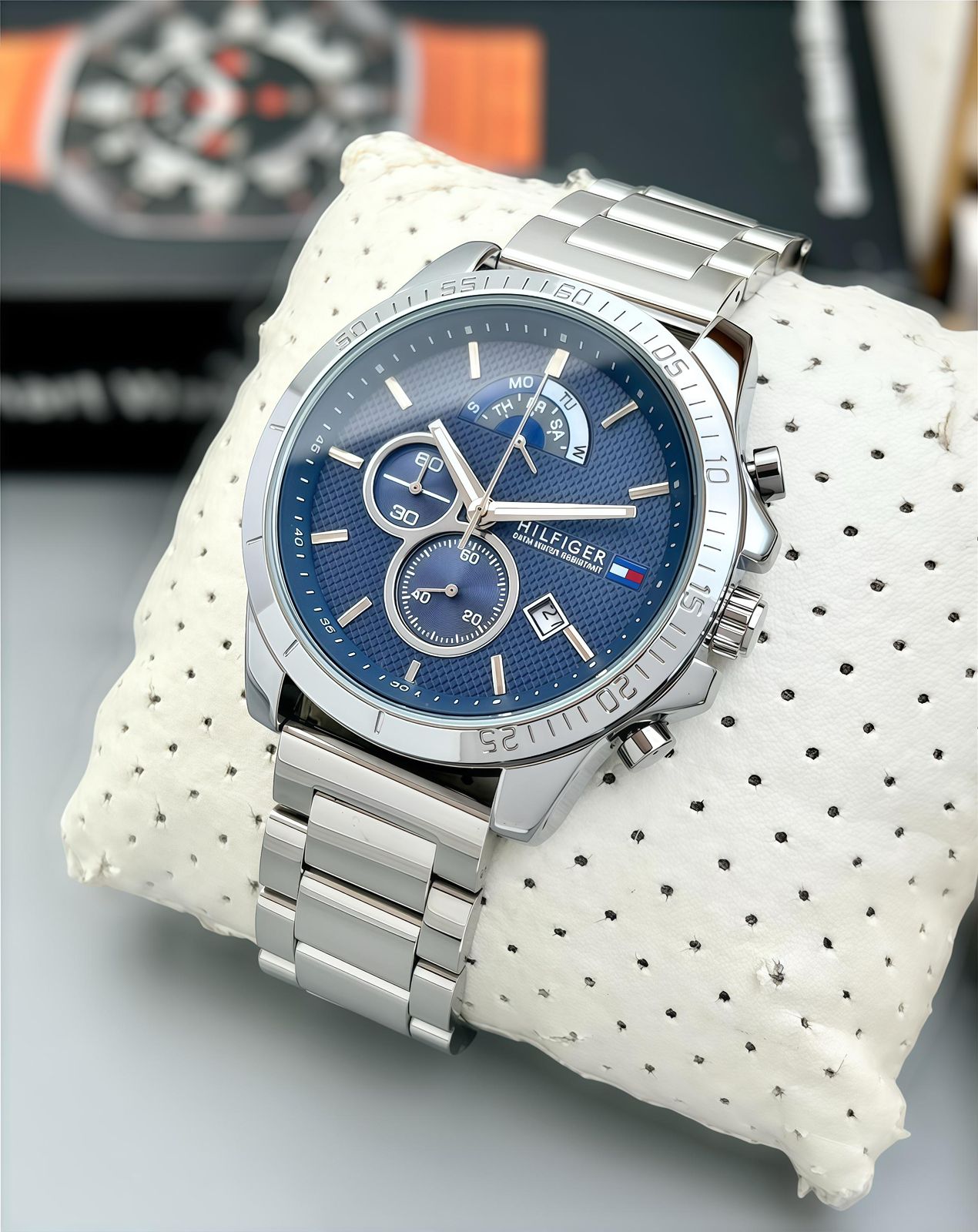 Tommy Hilfiger 42mm Chronograph Stainless Steel Men's Watch - Image 4