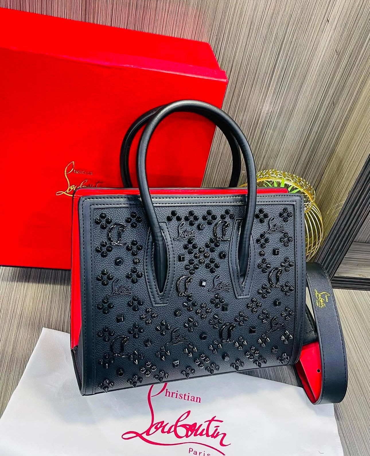 Christian Louboutin Paloma S Medium Size Studded Tote Bag For Women - Image 2