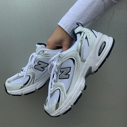 New Balance 530 All White Trainer Men's Shoes - Image 7