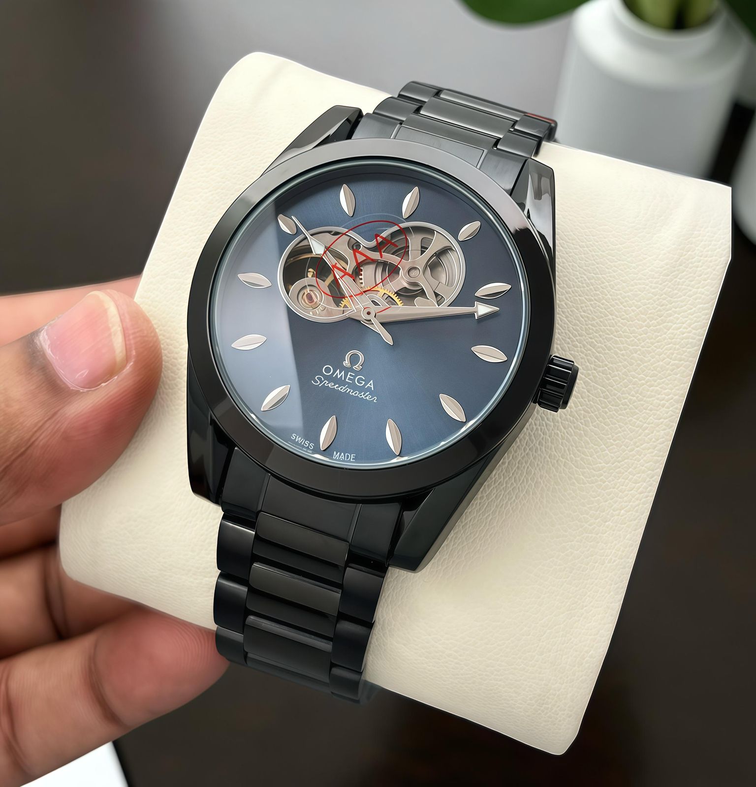 Omega Speedmaster Skeleton Black 43mm Automatic Men's Watch