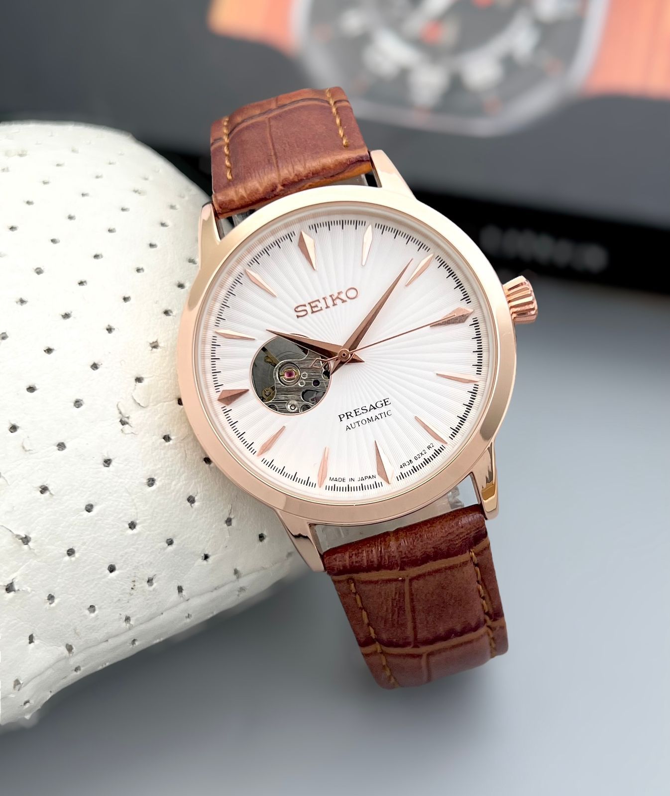 Seiko Presage Open Heart Skeleton 42mm automatic Men's Watch - Image 4