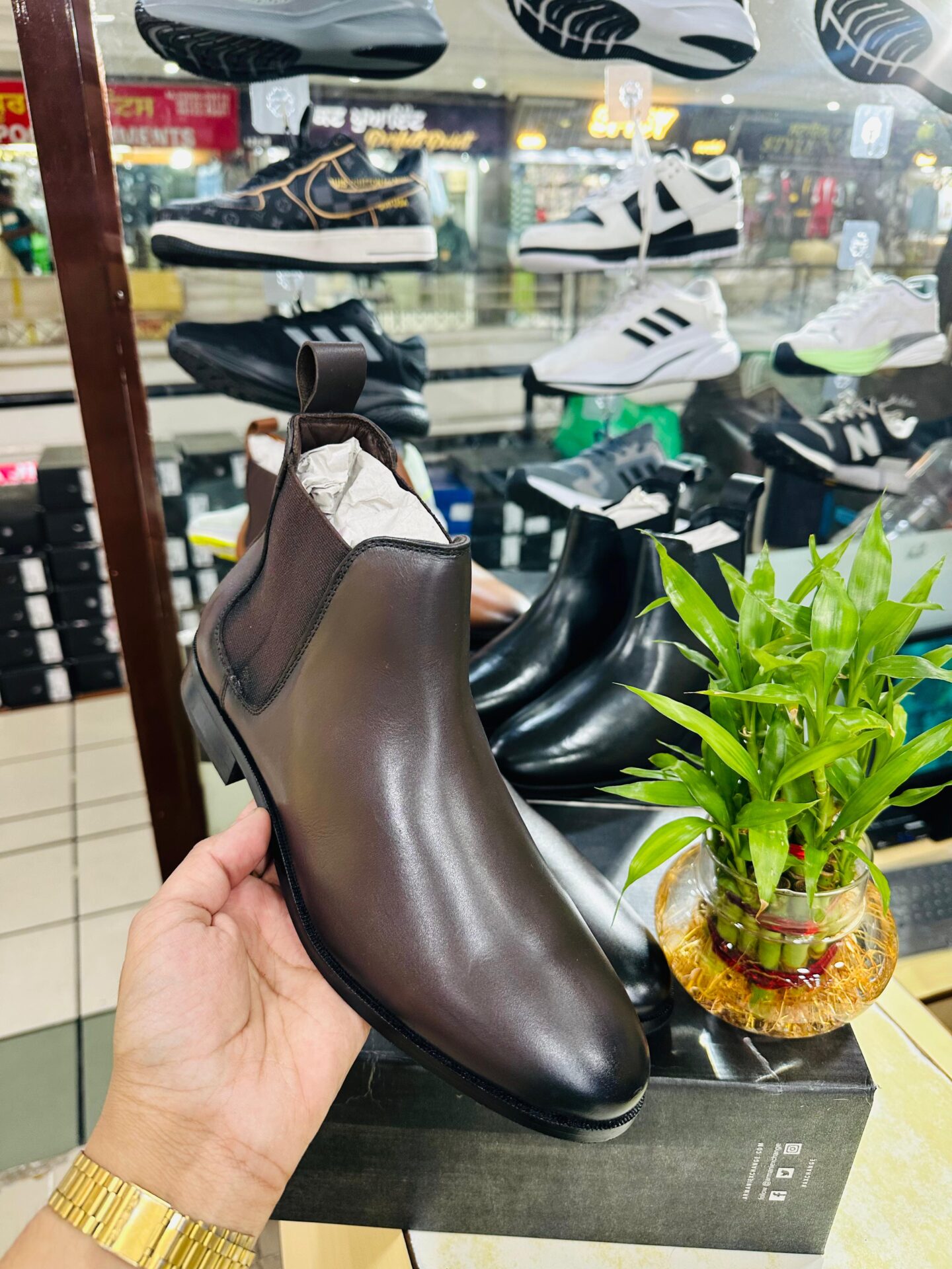 Armani Exchange Chelsea High Ankle slip on Boot's for Men - Image 3