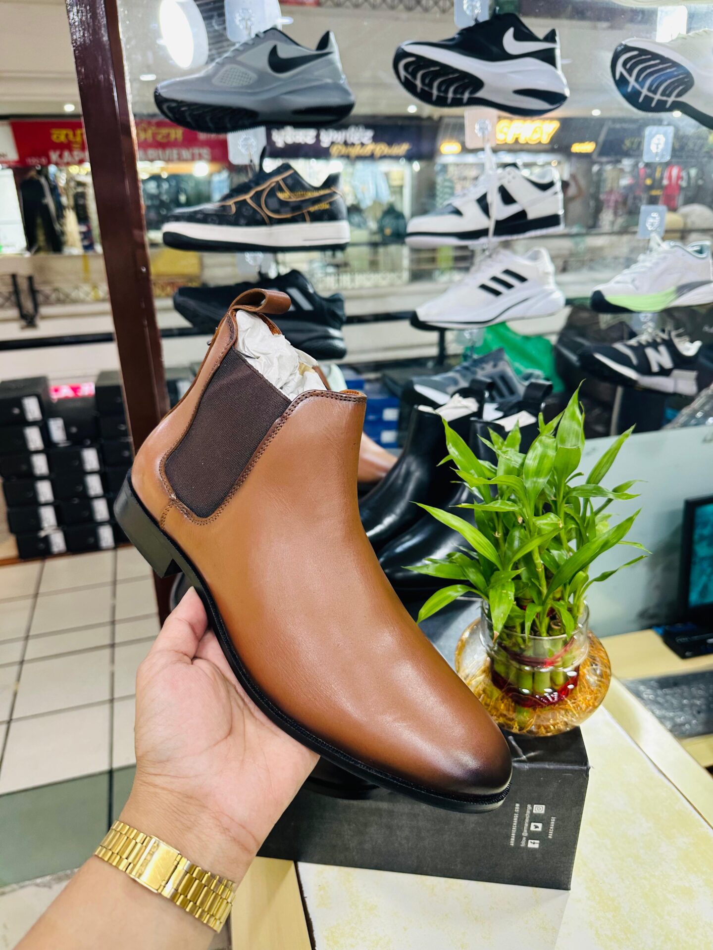 Armani Exchange Chelsea High Ankle slip on Boot's for Men - Image 2