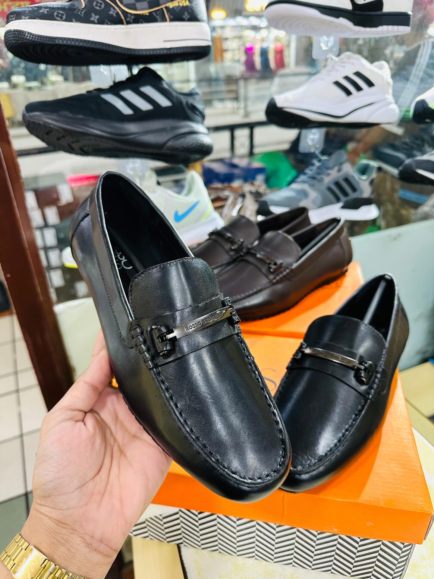 Rosso Brunello Casual semi formal slip on Men's Shoes