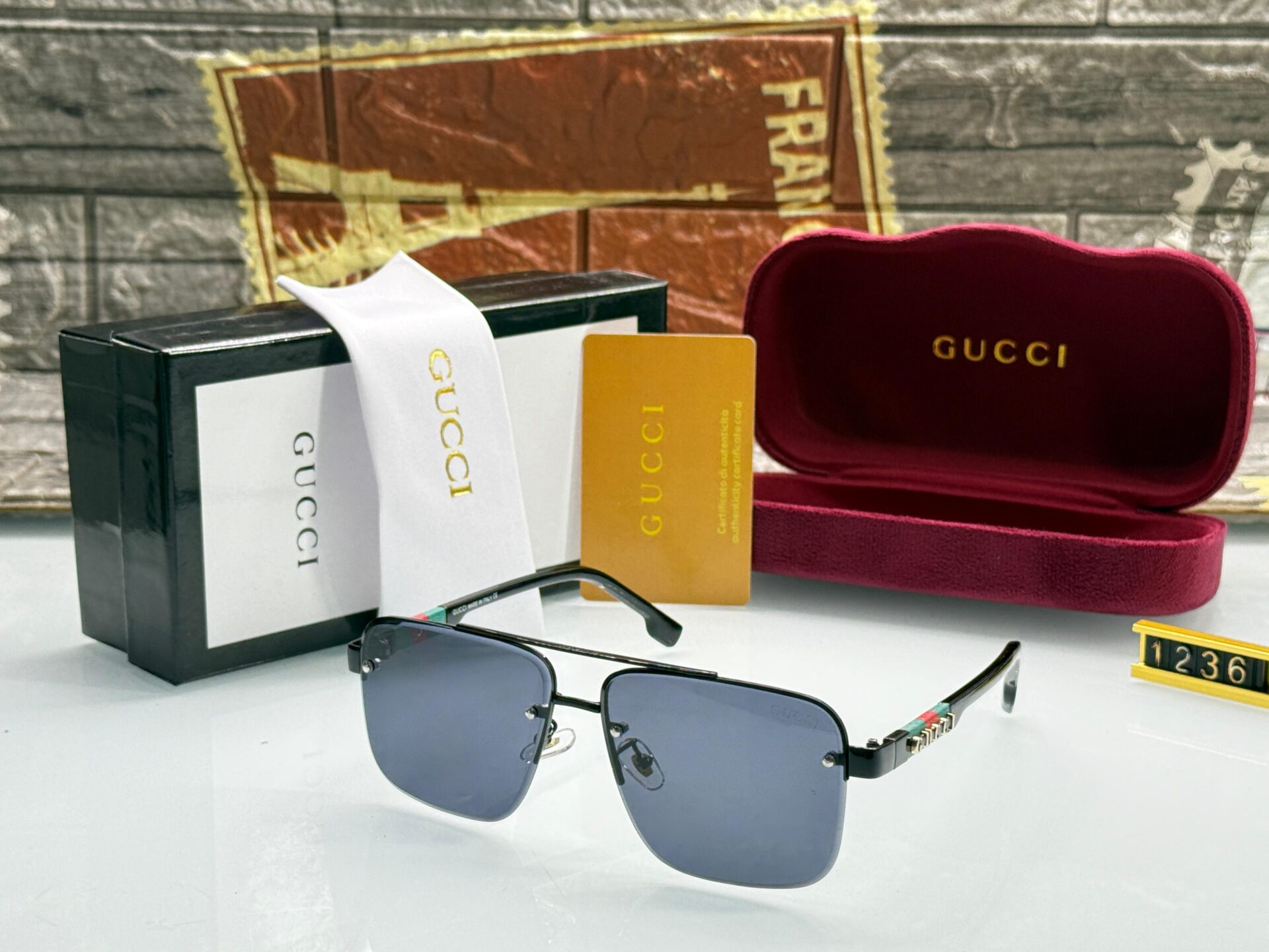 Gucci Men's Sunglasses - Image 5