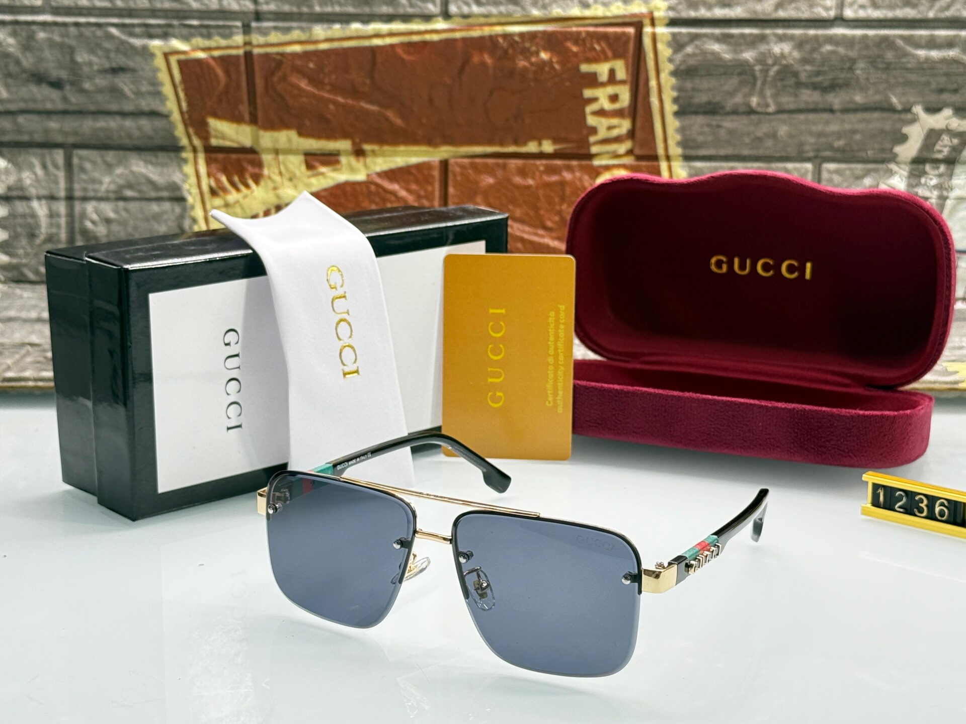 Gucci Men's Sunglasses - Image 6