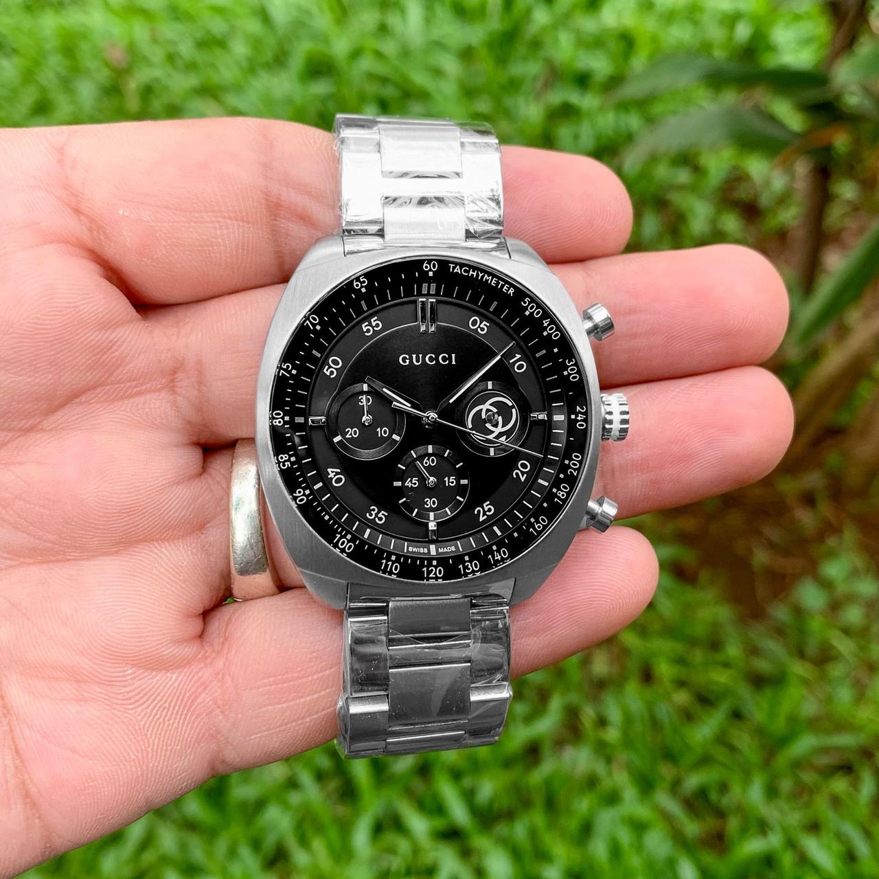 Gucci Interlocking Men's Stopwatch Chronograph Watch 41mm - Image 4