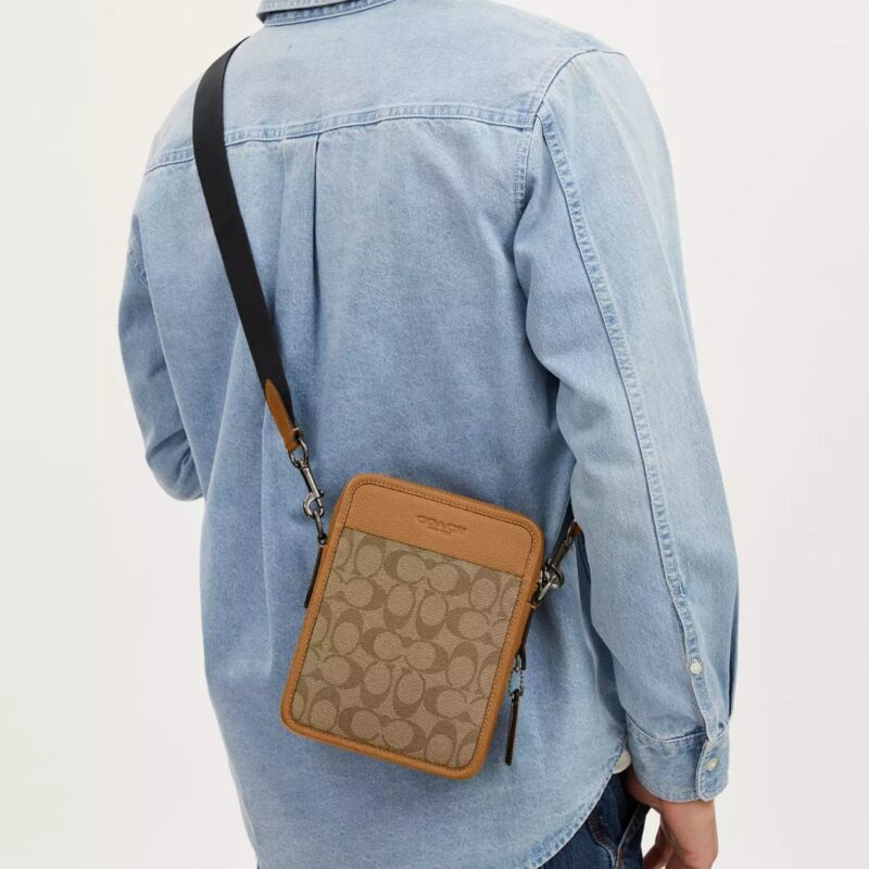 Coach Signature Canvas Crossbody Unisex Sling Bag