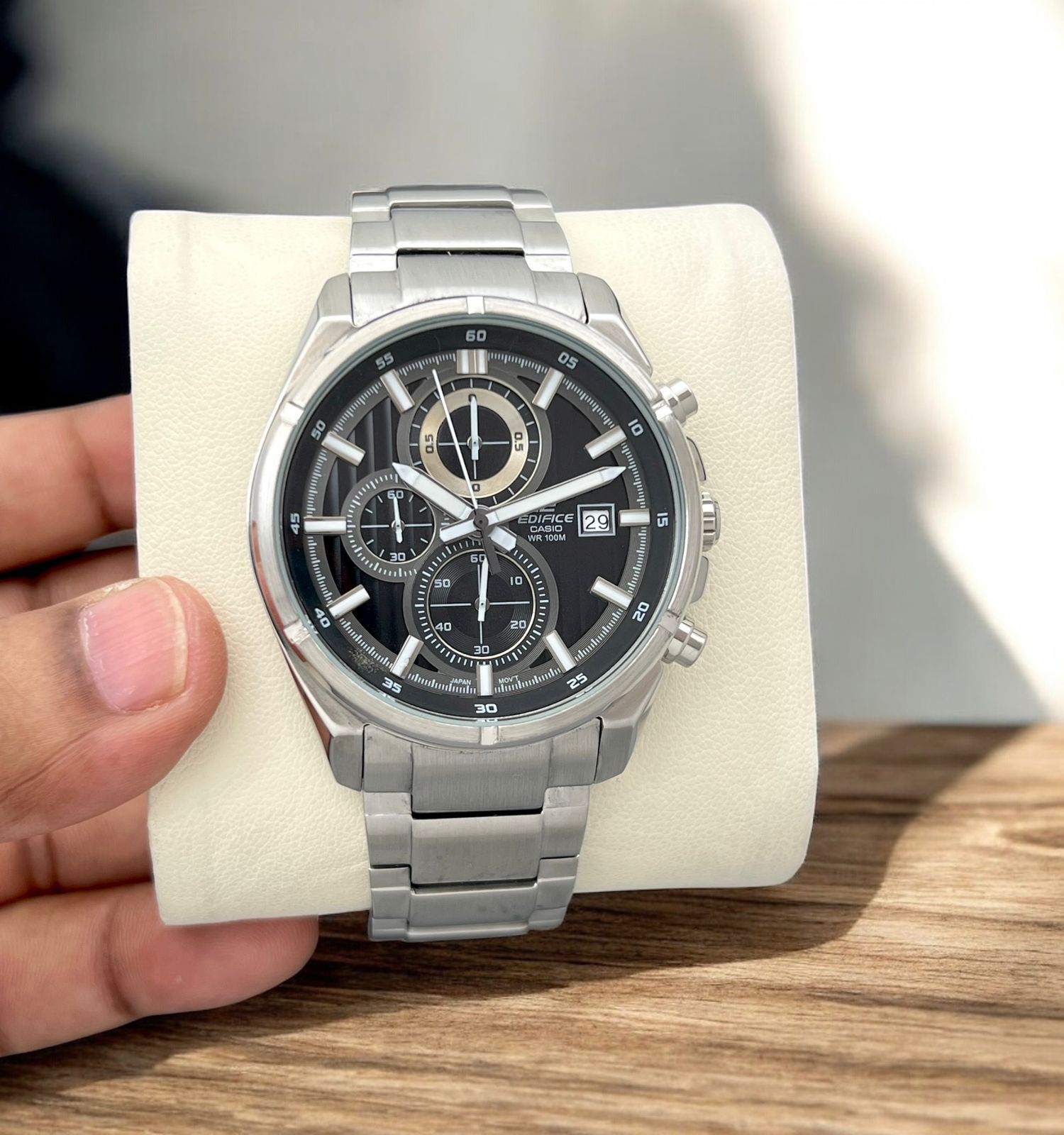 Casio Edifice EFR532 Steel Chronograph 42mm Quartz Movement Men's Watch - Image 3