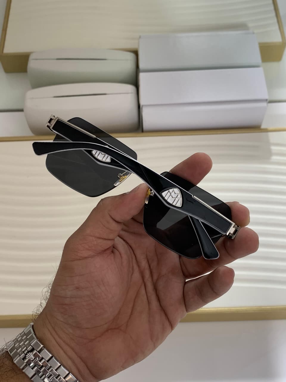 Maybach Unisex Rimless Sunglasses - Image 2