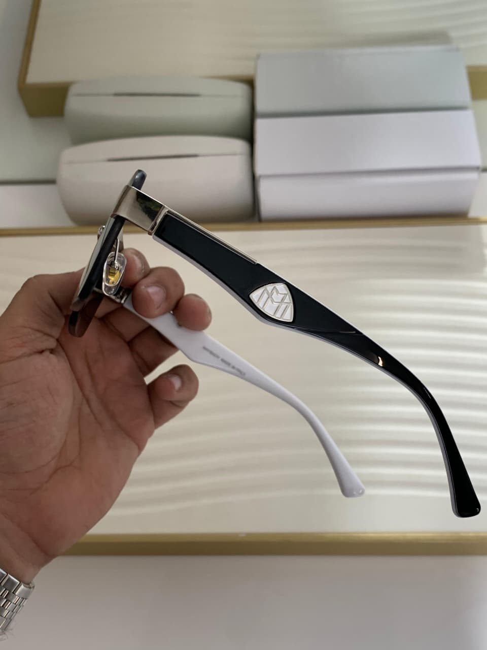 Maybach Unisex Rimless Sunglasses - Image 5