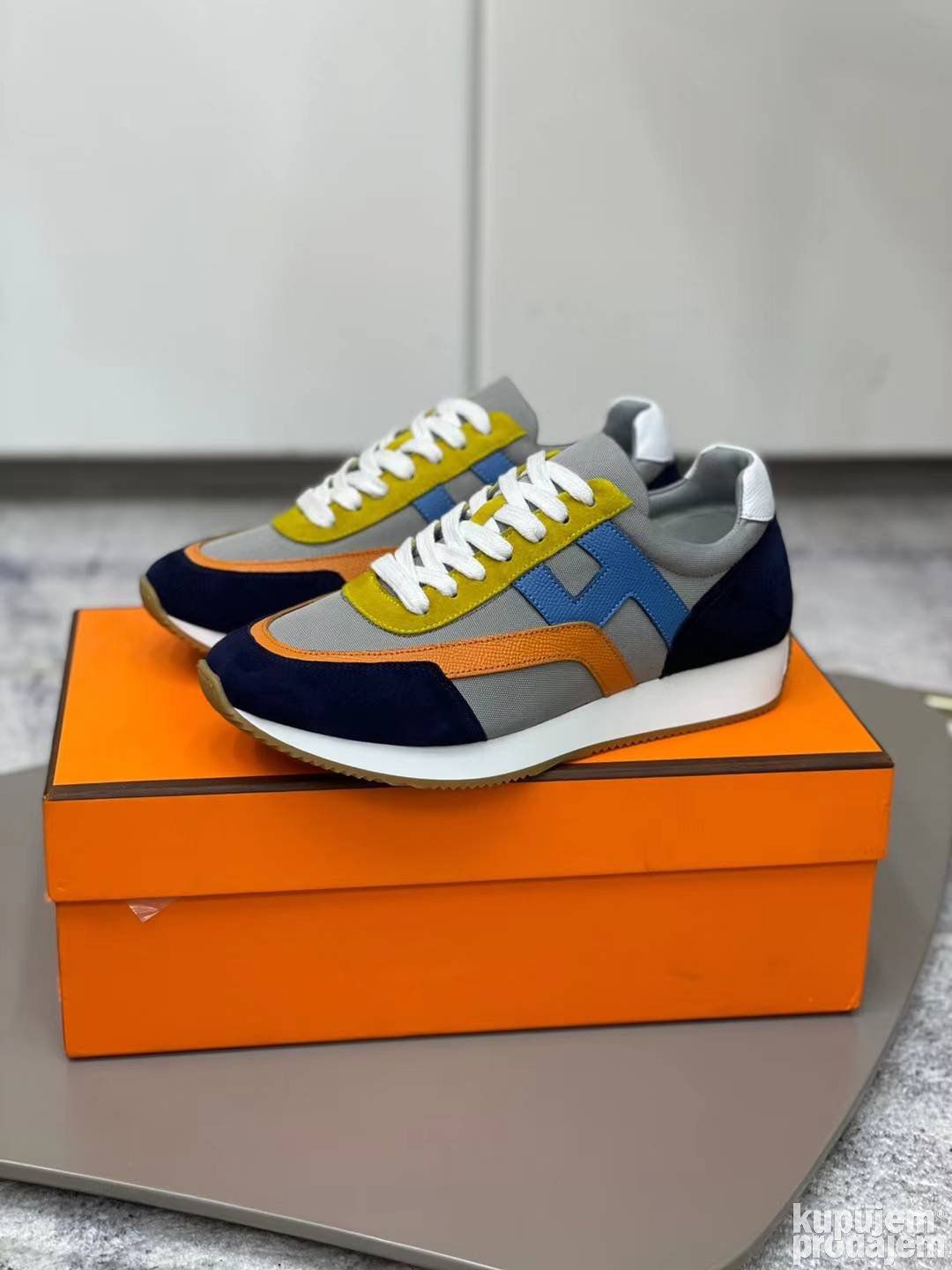 Hermes Low-Top Runner multi Color Men's Shoes - Image 4