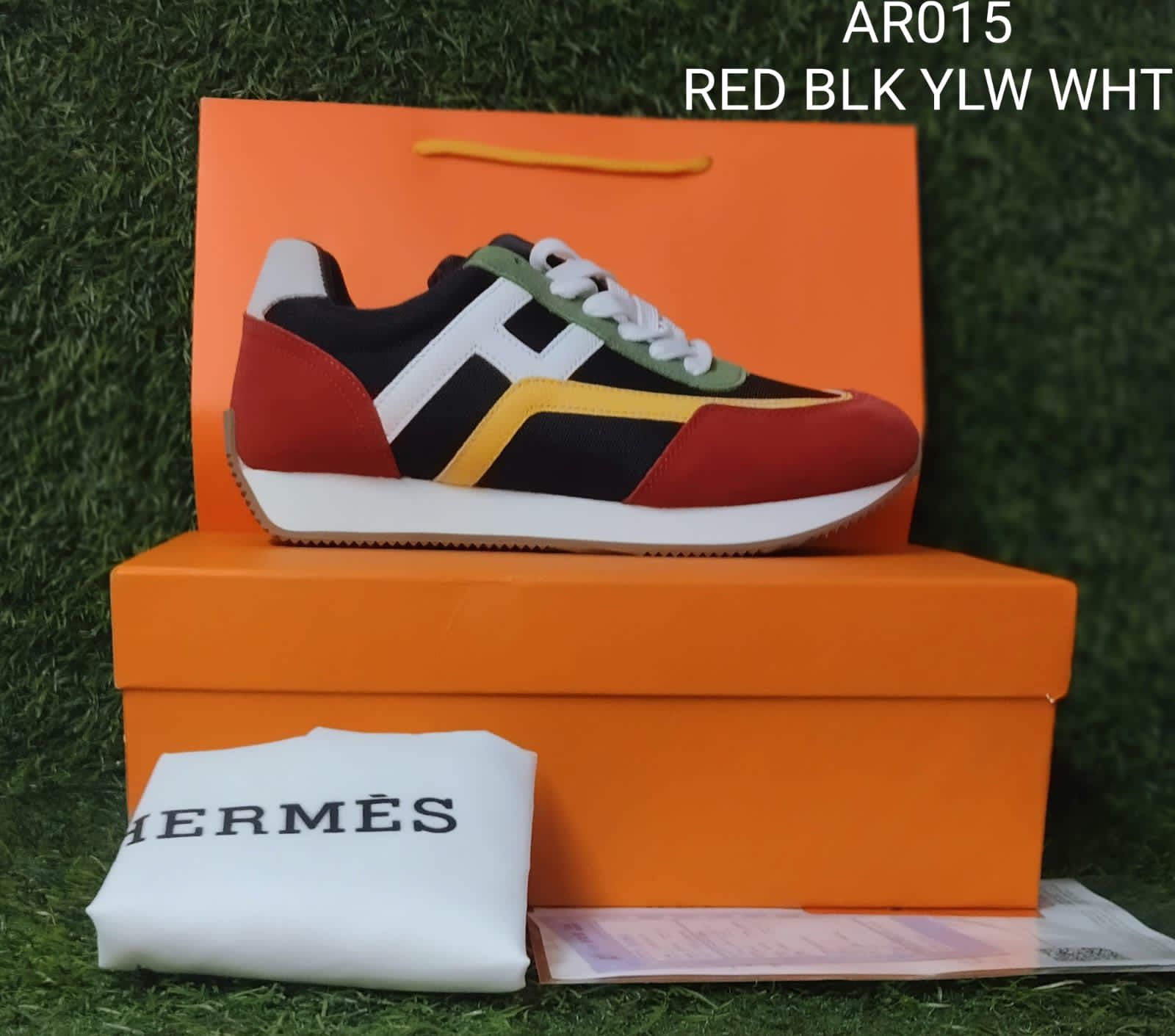 Hermes Low-Top Runner multi Color Men's Shoes - Image 5