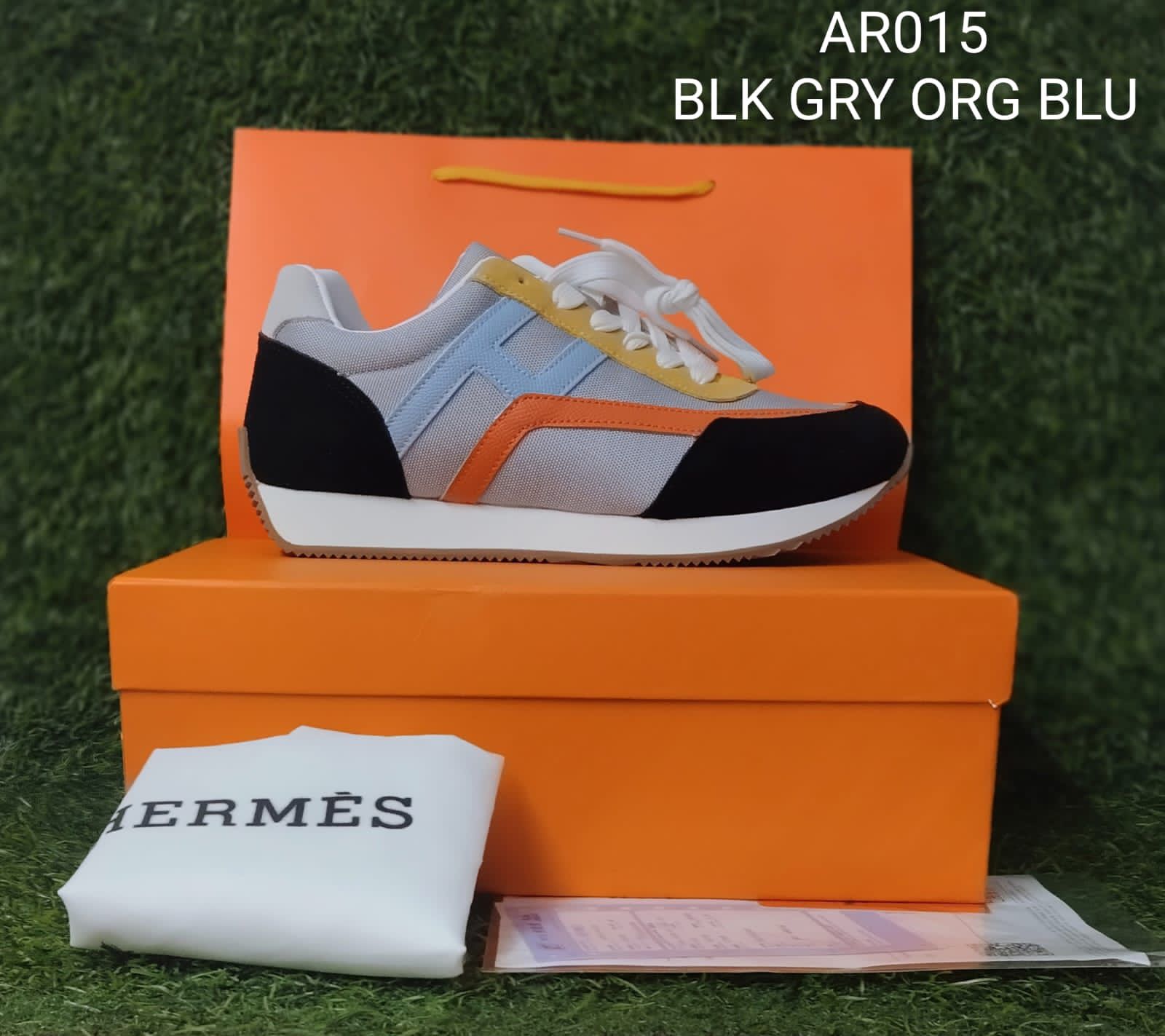 Hermes Low-Top Runner multi Color Men's Shoes - Image 6