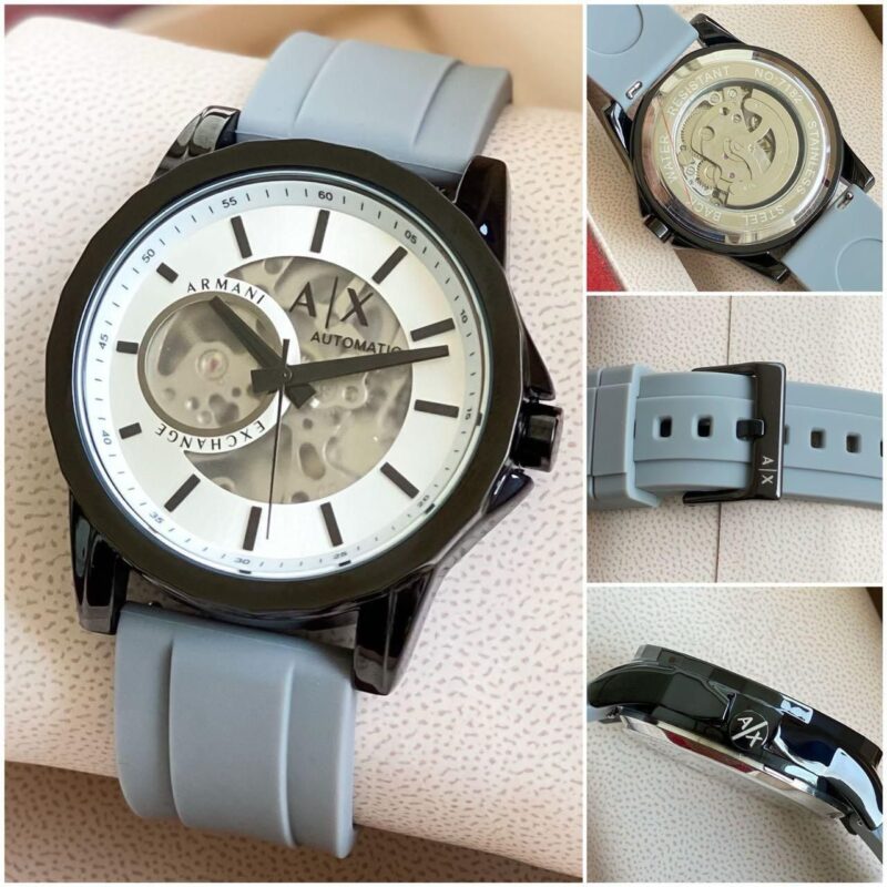 Armani Exchange Men's Skeleton Dial Automatic Watches