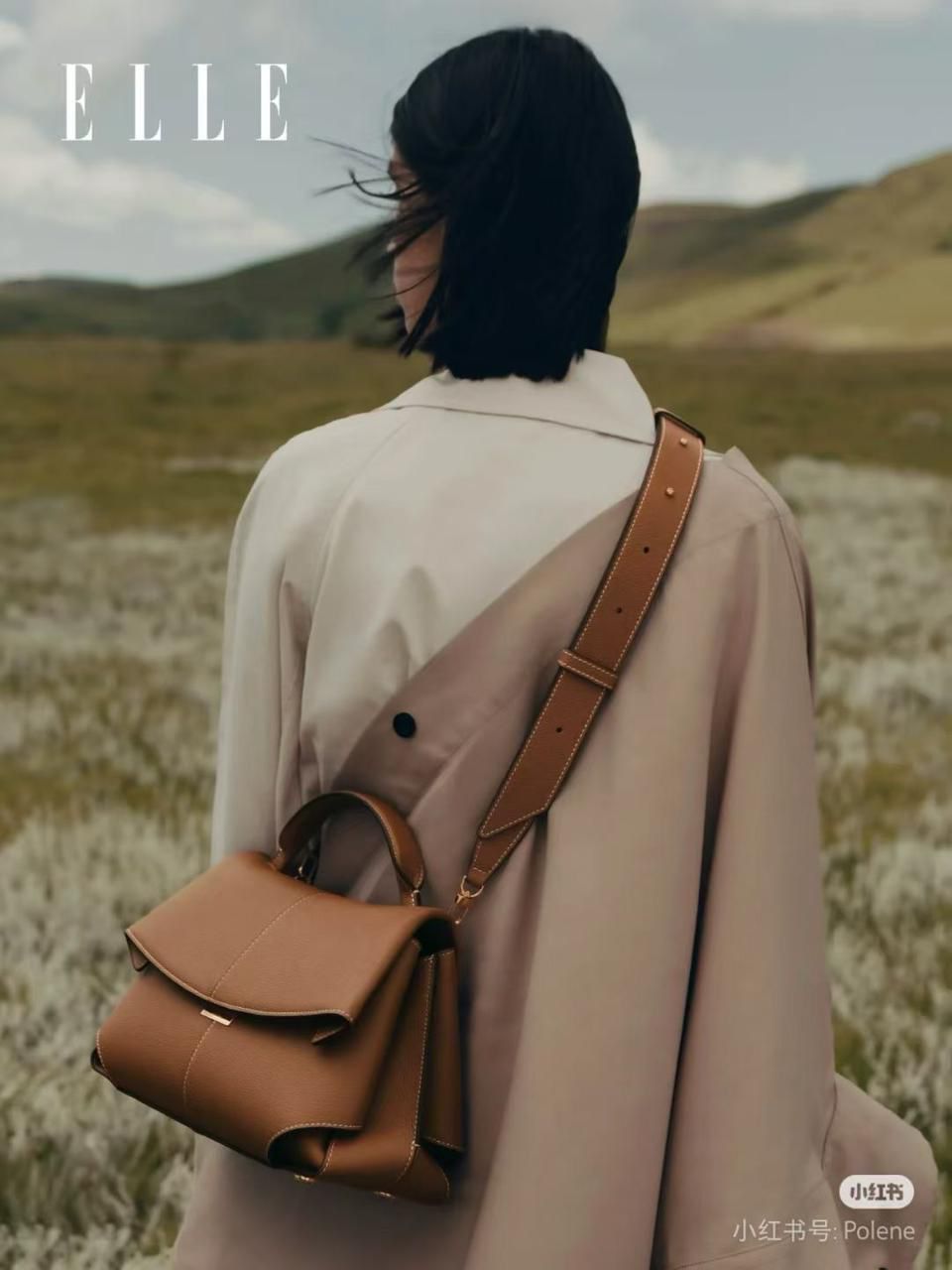 Polène Mokki Textured Top Women's Handle Shoulder Bag