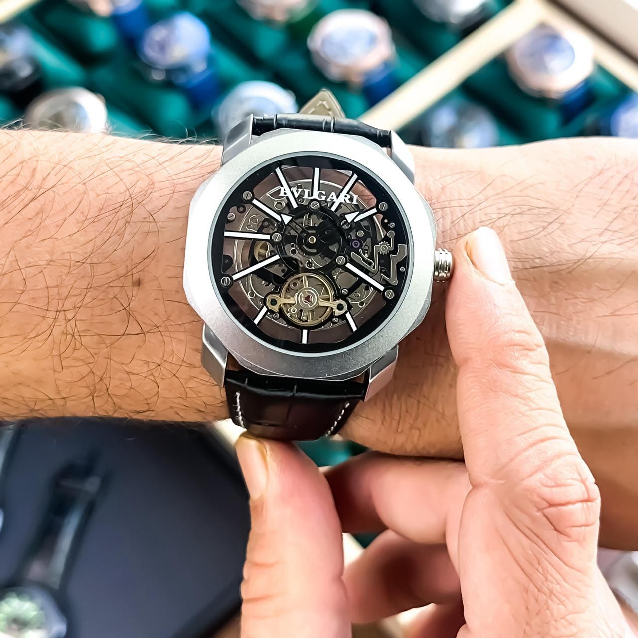 Bvlgari Octo Finissimo Skeleton 45mm Swiss Mechanical Men's Watch - Image 3