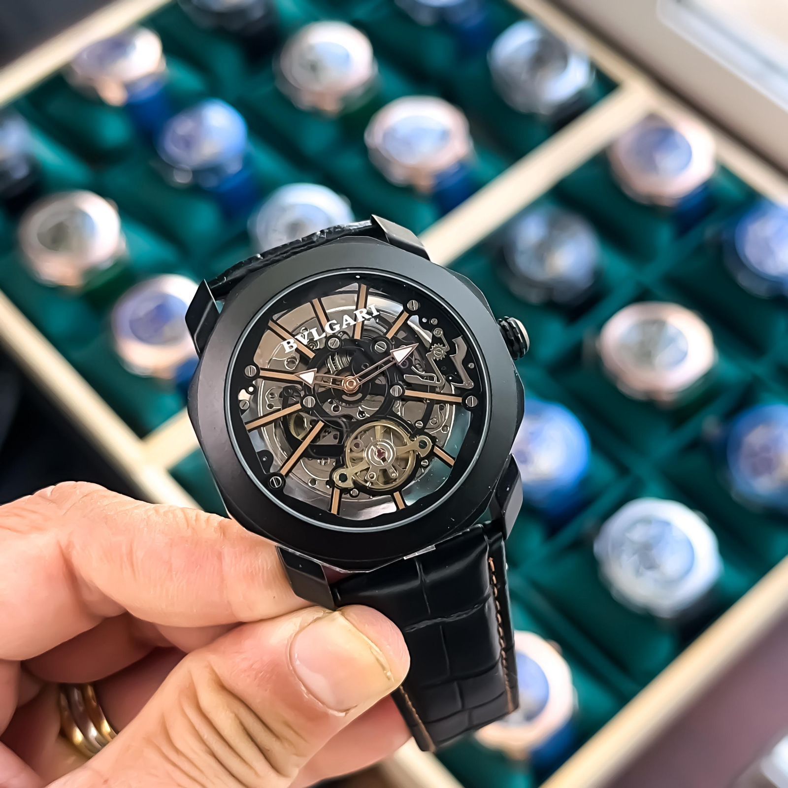 Bvlgari Octo Finissimo Skeleton 45mm Swiss Mechanical Men's Watch - Image 5