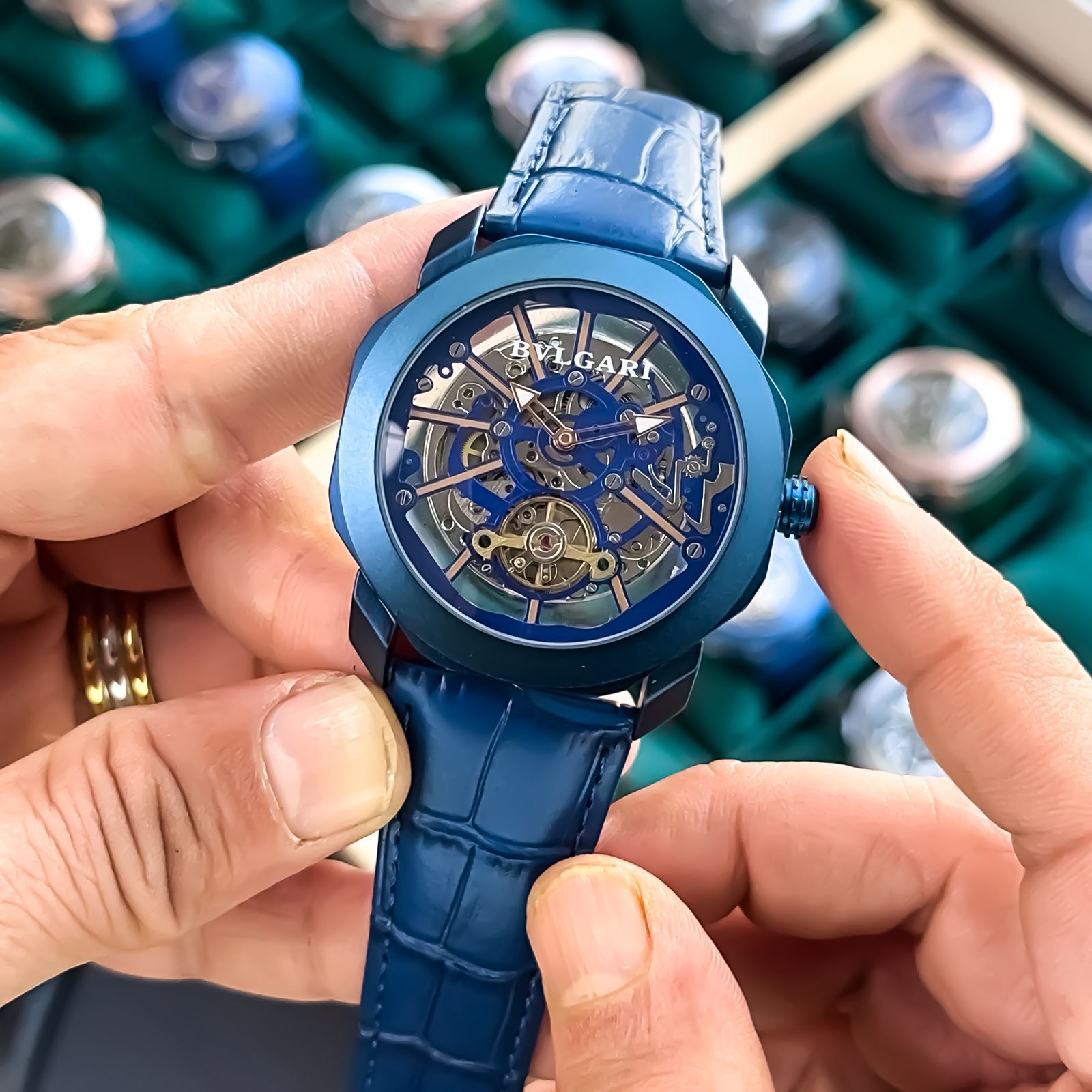 Bvlgari Octo Finissimo Skeleton 45mm Swiss Mechanical Men's Watch - Image 7