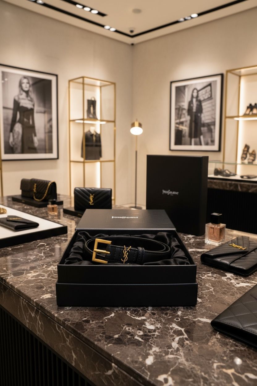 Yves Saint Laurent (YSL) Authentic Women's Leather Belts - Image 2