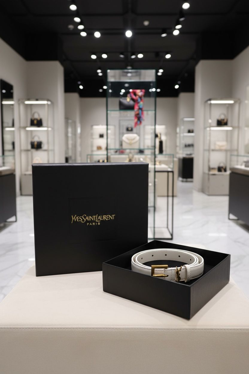 Yves Saint Laurent (YSL) Authentic Women's Leather Belts - Image 3