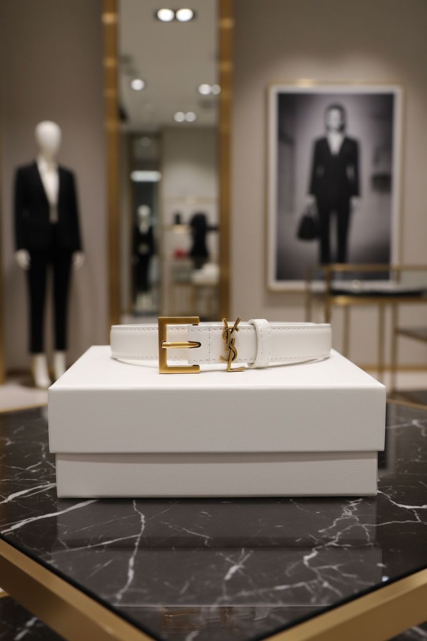 Yves Saint Laurent (YSL) Authentic Women's Leather Belts - Image 4