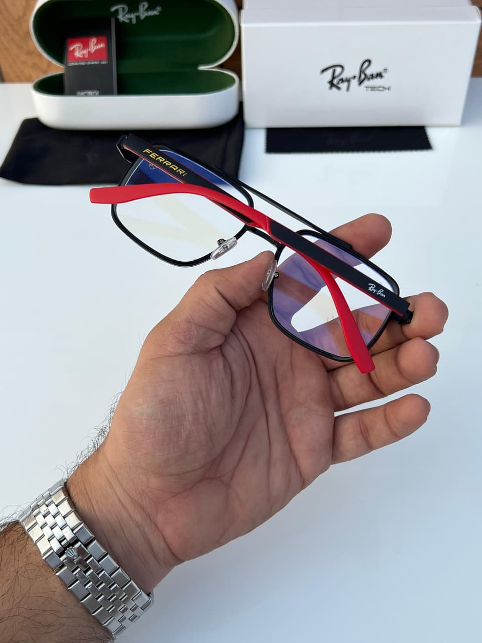 Ray-Ban Tech Unisex Eyeglasses Ferrari Edition - Image 3