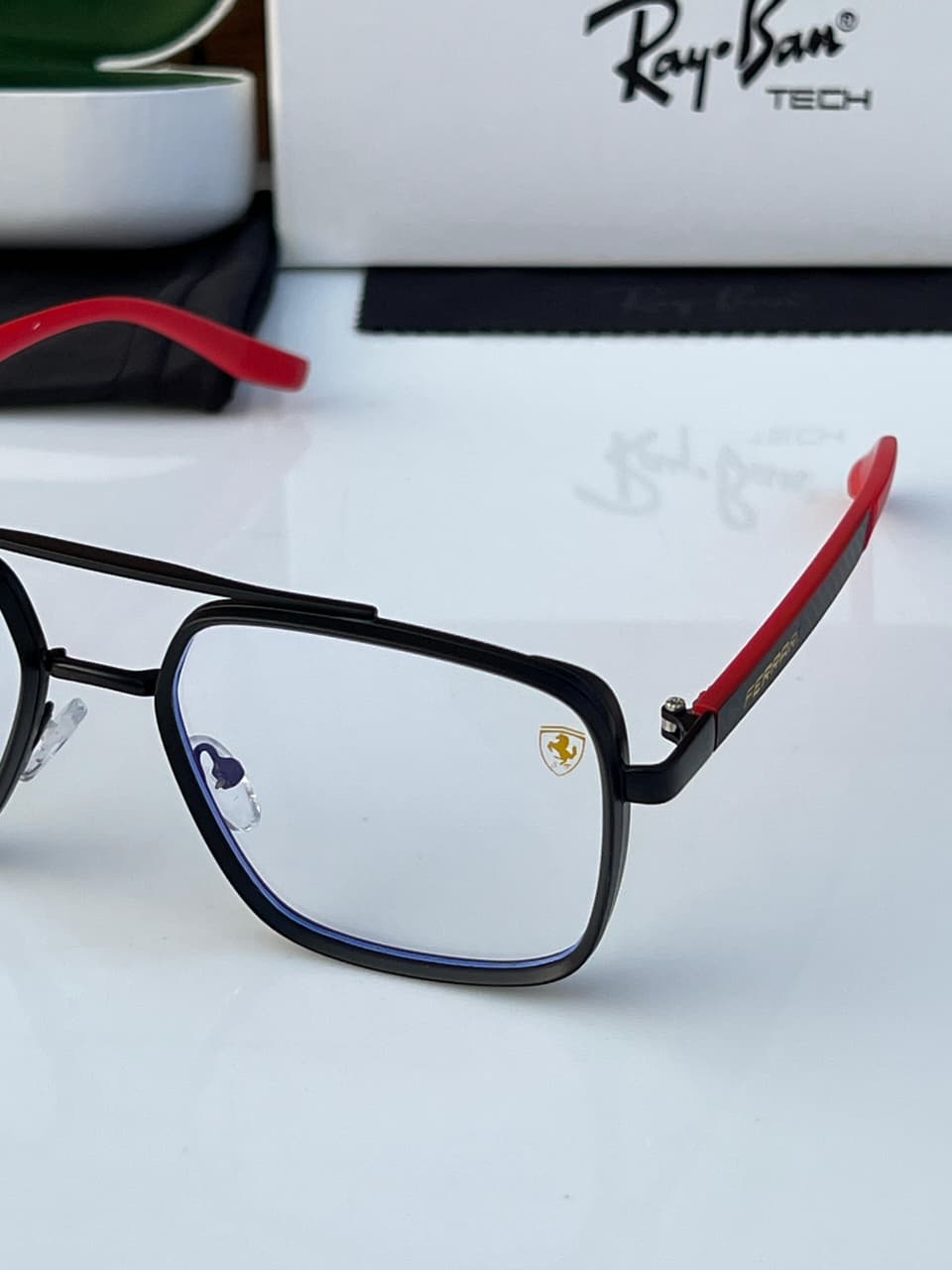 Ray-Ban Tech Unisex Eyeglasses Ferrari Edition - Image 4
