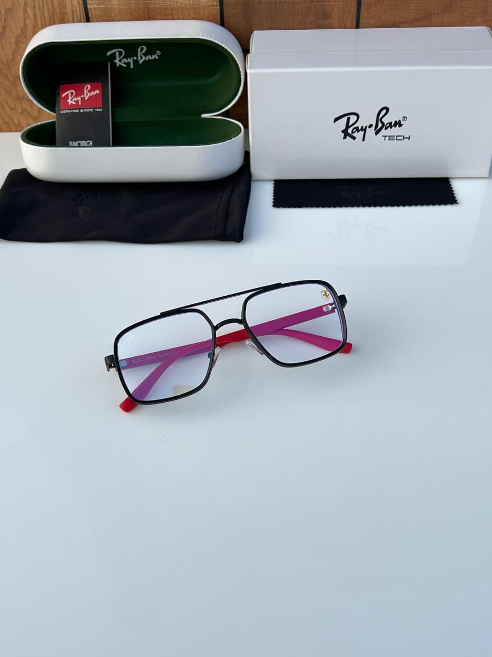 Ray-Ban Tech Unisex Eyeglasses Ferrari Edition - Image 5
