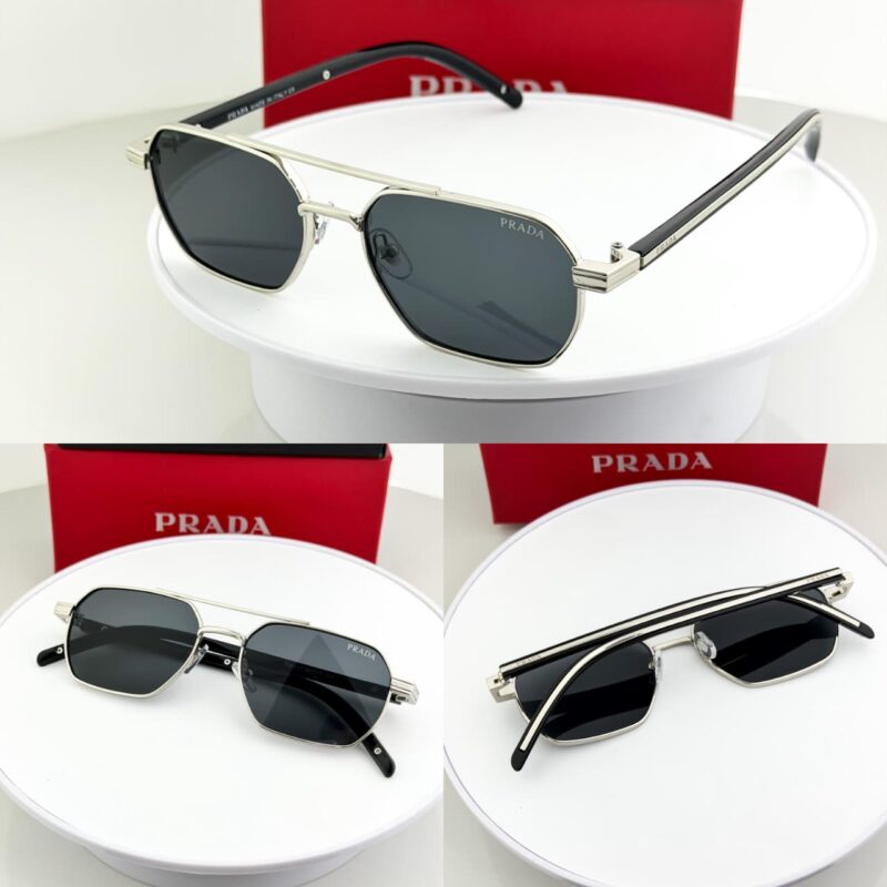 Prada Geometric Unisex Sunglasses