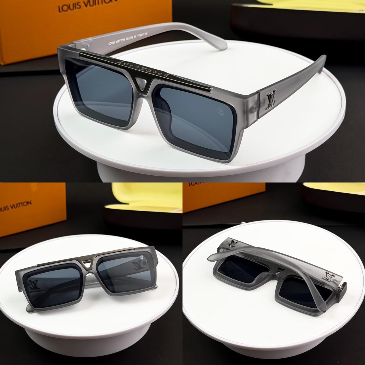 Louis Vuitton (LV) Square Unisex Sunglasses - Image 3