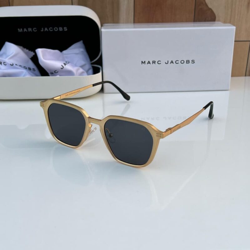 Marc Jacobs Square Gold Unisex Sunglasses
