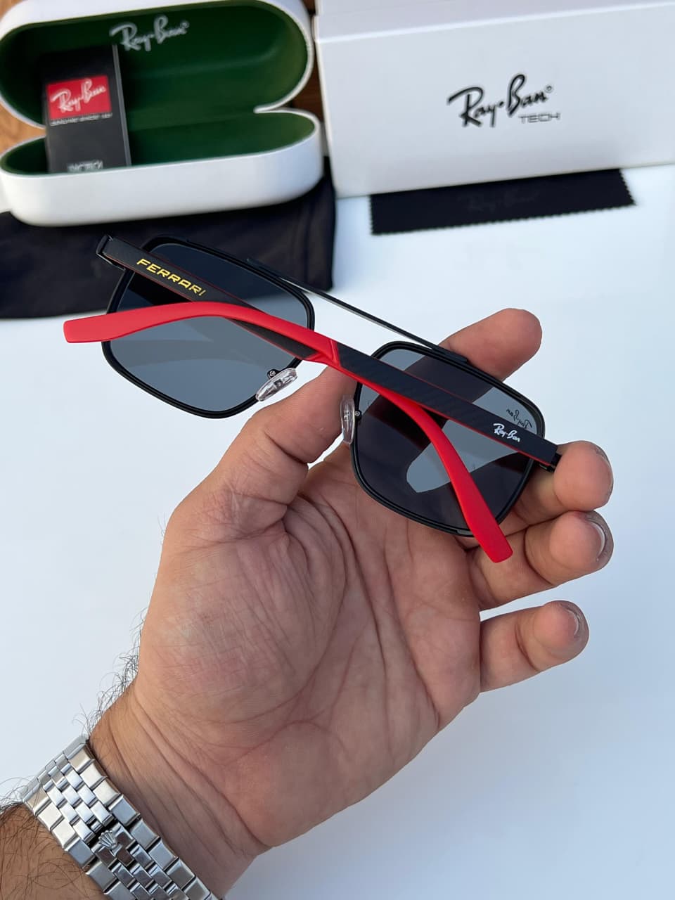 Ray-Ban Tech Ferrari Edition Men's Sunglasses - Image 4