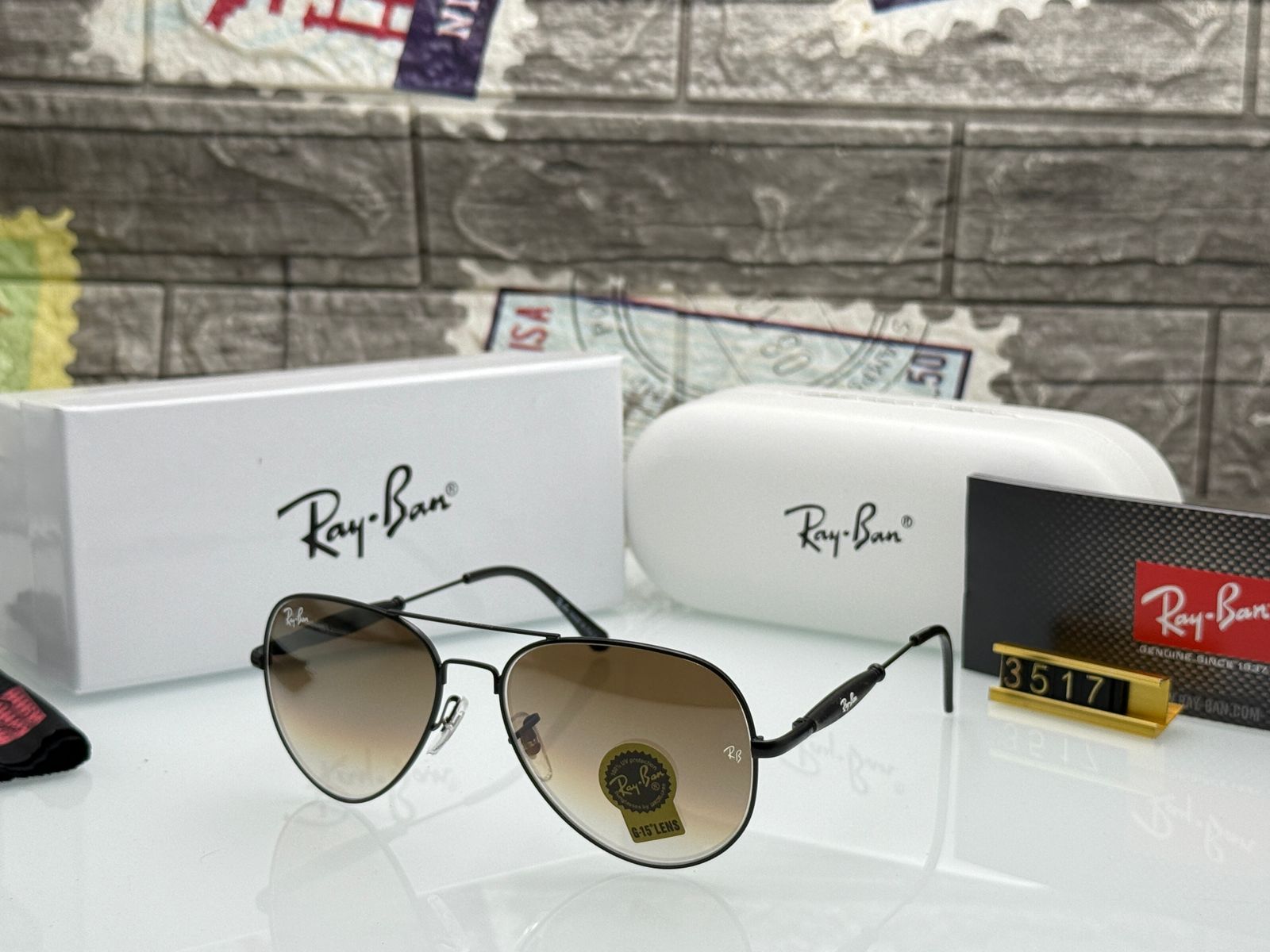 Ray-Ban Aviator Men's Sunglasses - Image 4