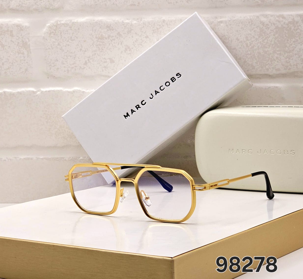 Marc Jacobs Square & Geometric Unisex Sunglasses