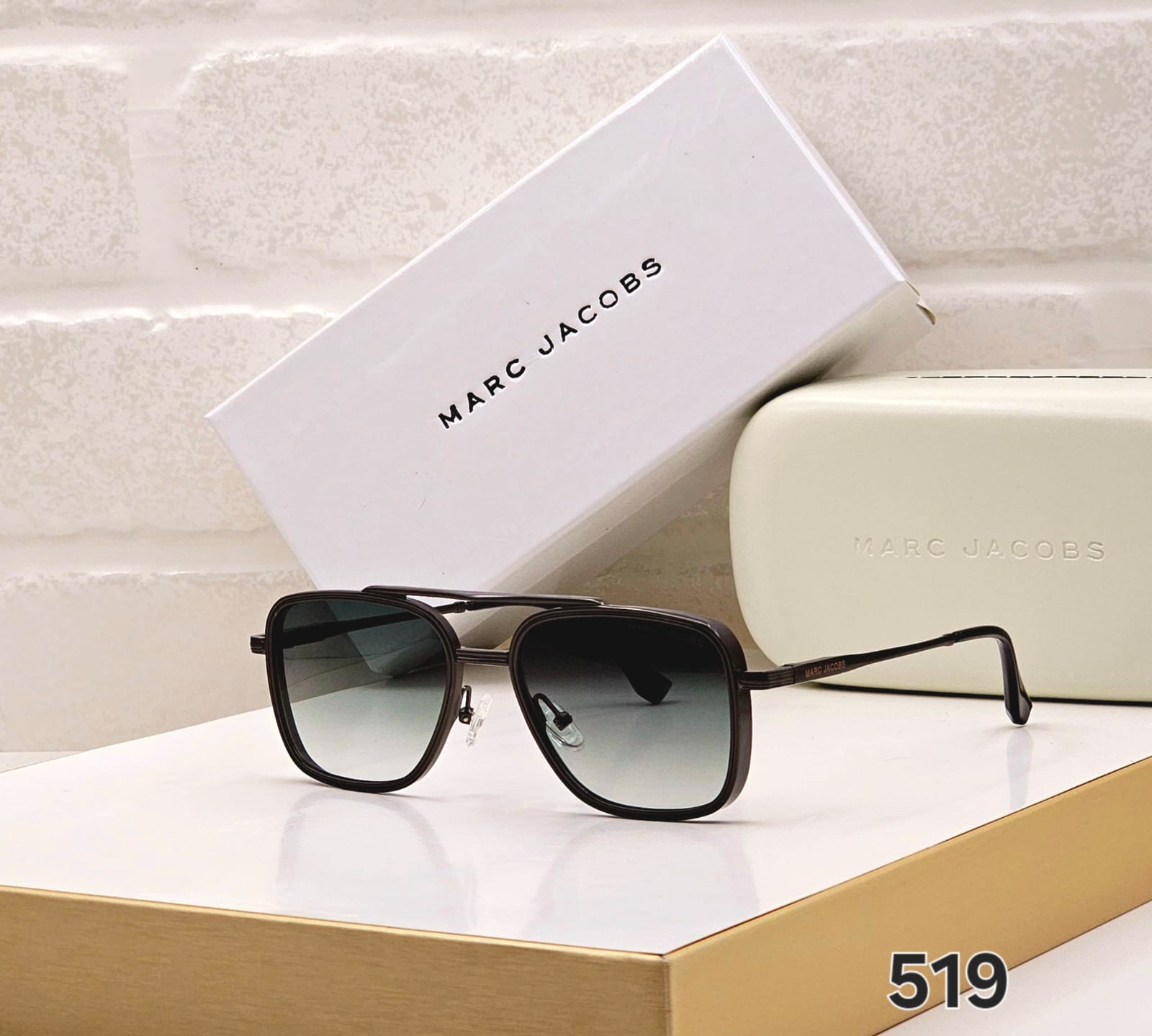 Marc Jacobs Square & Geometric Unisex Sunglasses - Image 5