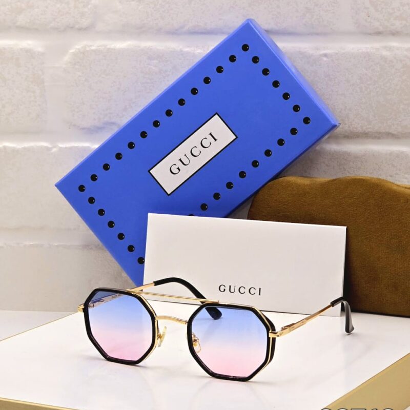 Gucci Model Unisex Octagonal Sunglasses