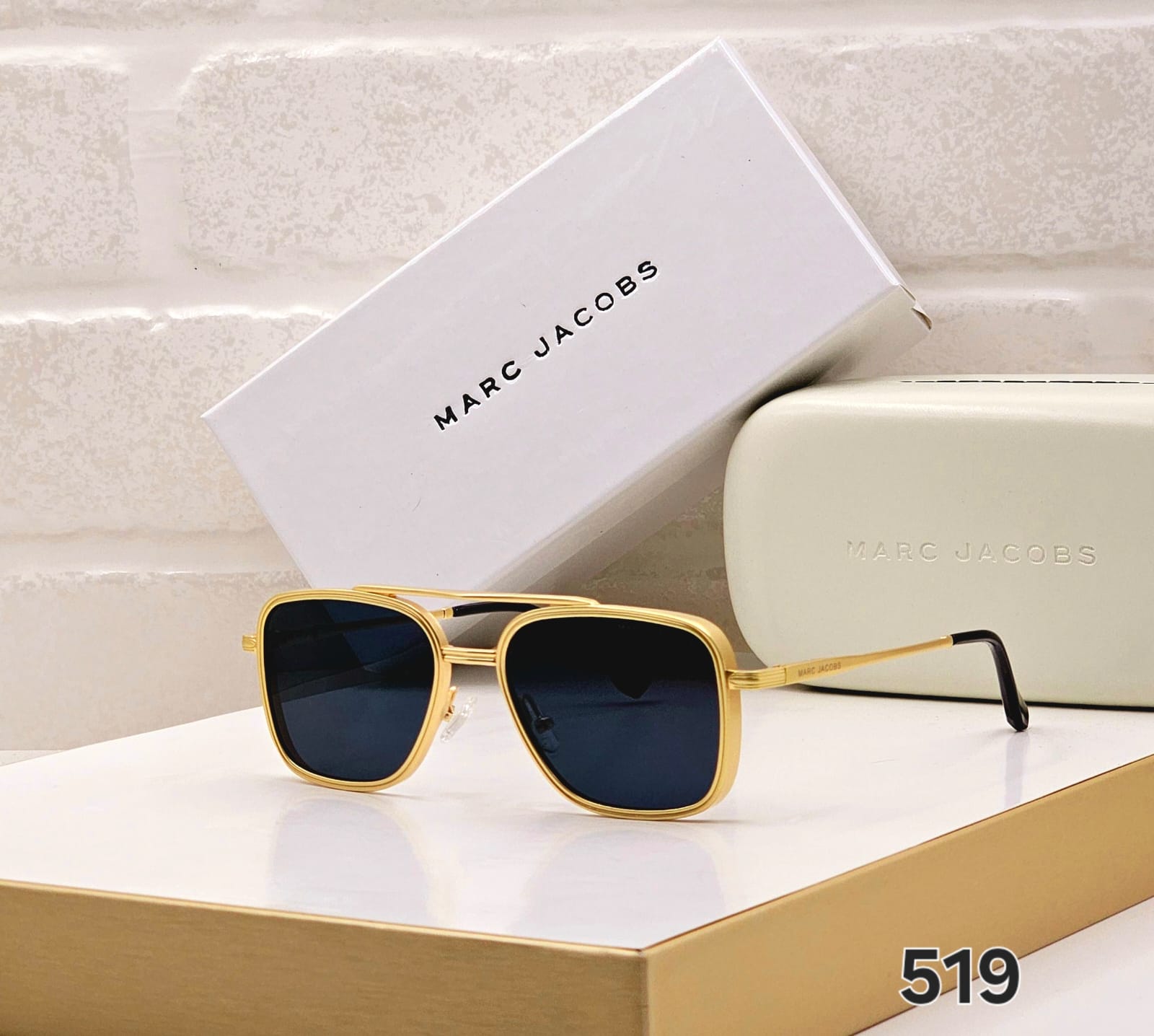 Marc Jacobs Square & Geometric Unisex Sunglasses - Image 7