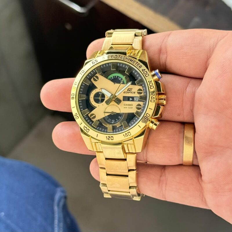 Casio Edifice EFR 540 Gold Men's Chronograph Watch 43mm