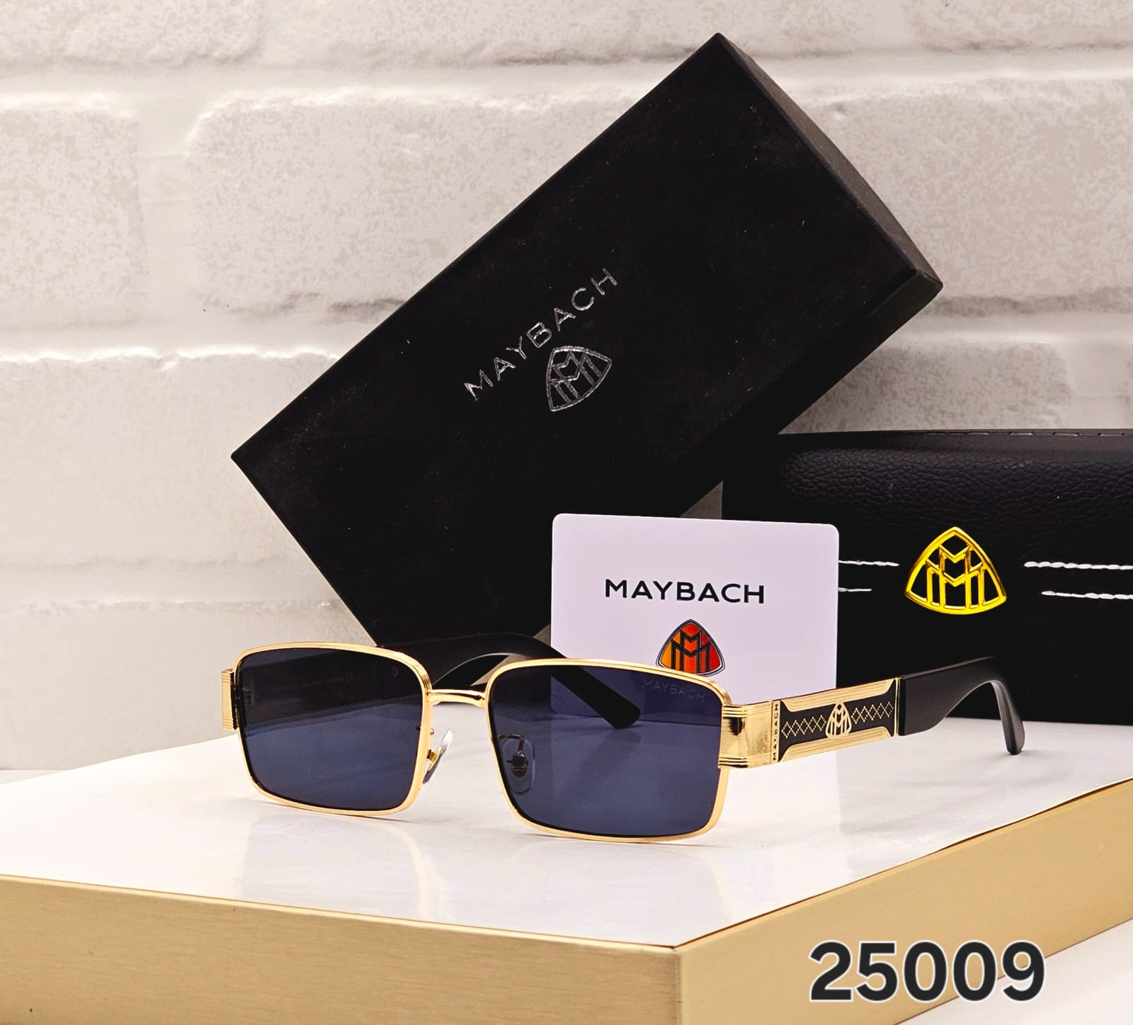 Maybach Rectangular Unisex Luxury Sunglasses - Image 2