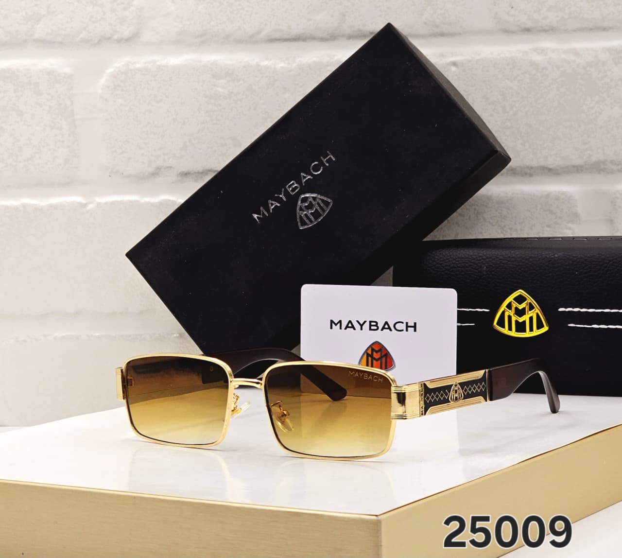 Maybach Rectangular Unisex Luxury Sunglasses - Image 3