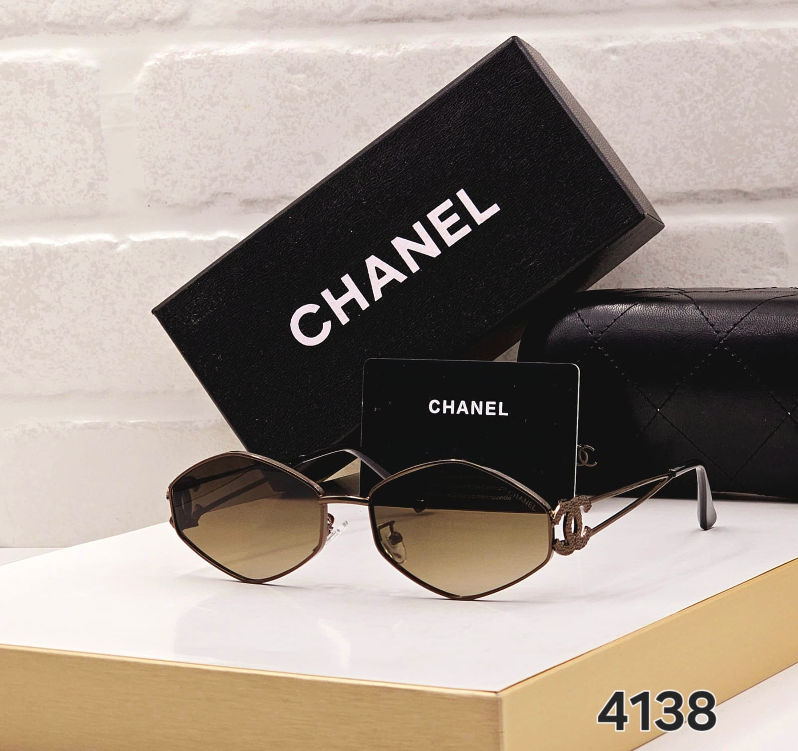 Chanel Women’s Cat-Eye Metal Sunglasses - Image 2