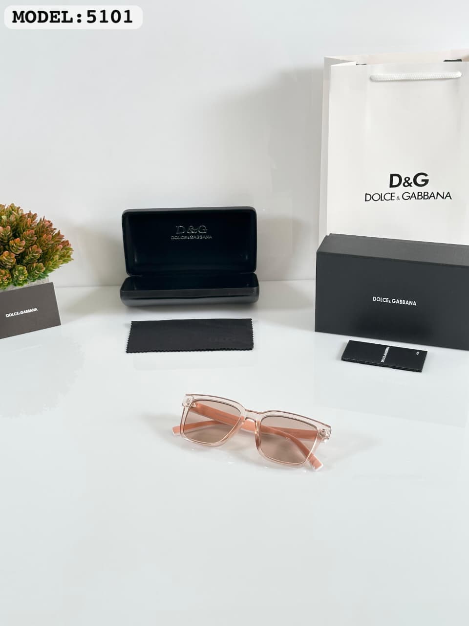 Dolce & Gabbana Transparent Women’s Sunglasses - Image 2
