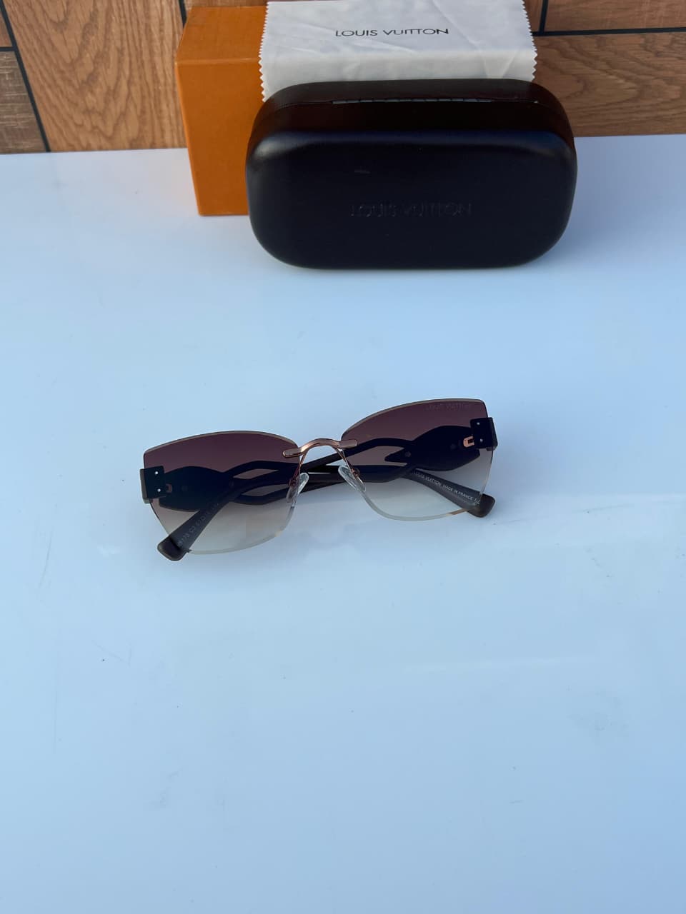 Louis Vuitton Unisex Rimless Sunglasses - Image 2