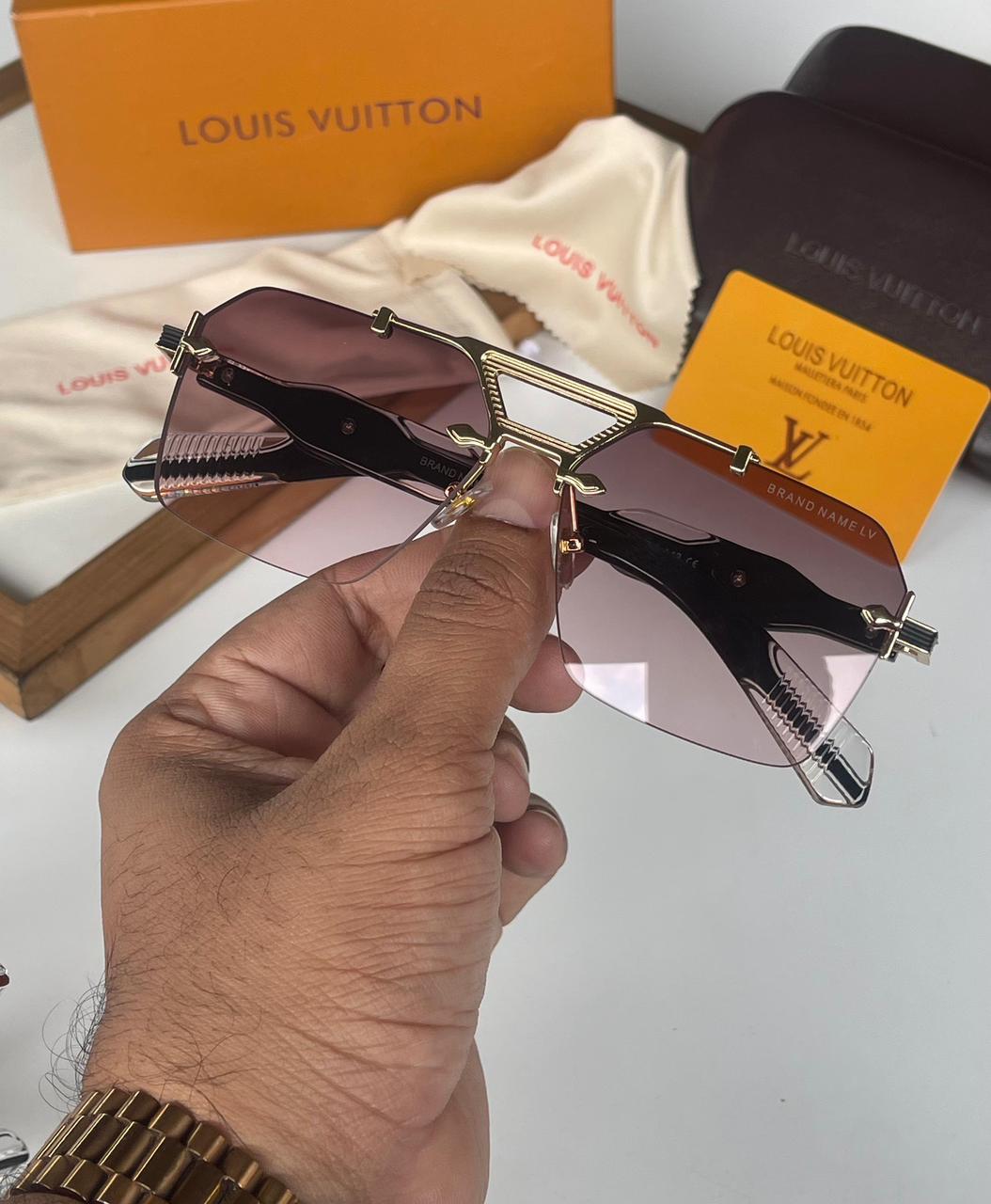Louis Vuitton Rimless Unisex Shield Sunglasses - Image 4