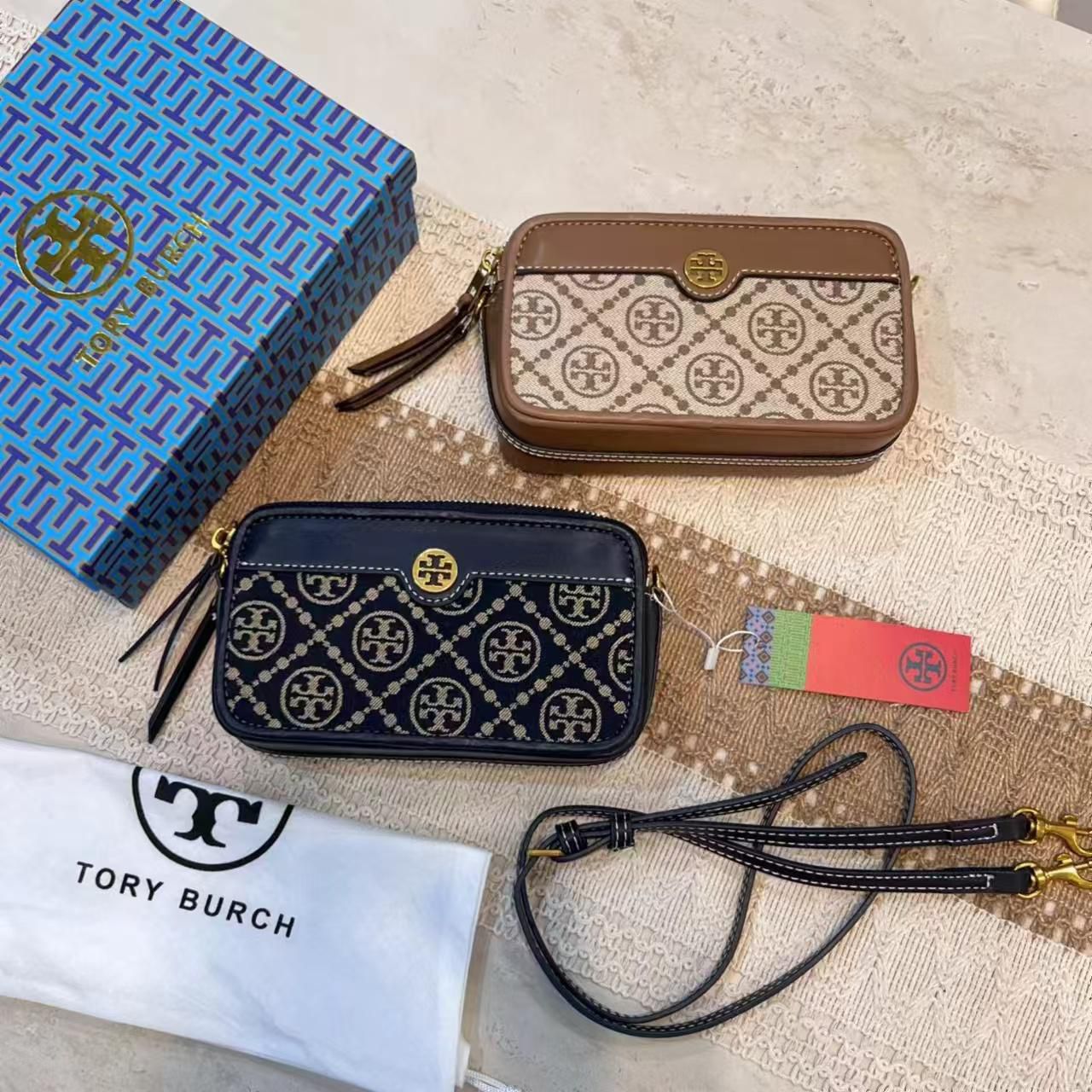 Tory Burch Small Camera Dual Chain Partition Women's Sling Bag - Image 3