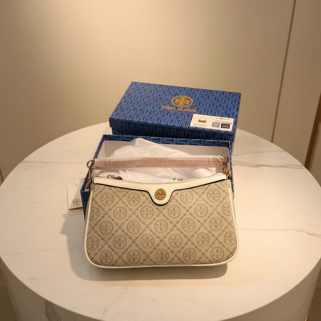 Tory Burch T Jacquard Women's Shoulder Sling Bags - Image 2